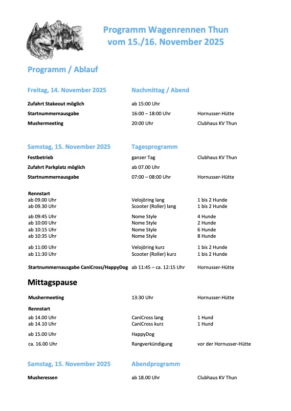 Programm Samstag Image