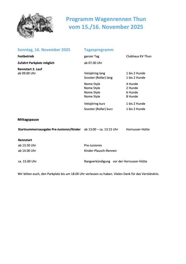 Programm Sonntag Image